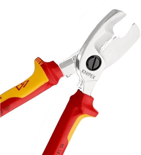 Isolierte Knipex-Kabelschere für Elektroarbeiten